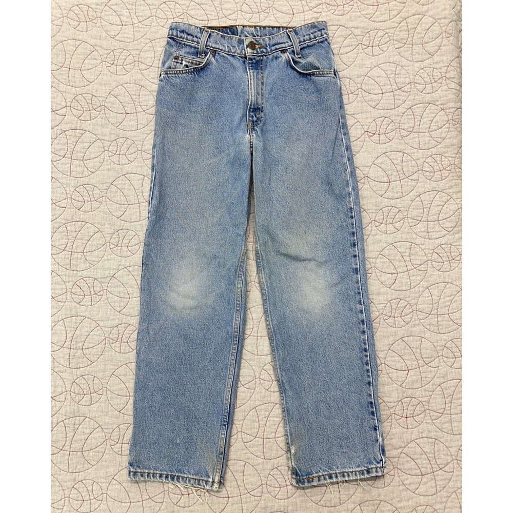 Levis 550 Relaxed Fit Student Blue Light Wash Orange Tab / Women's 28x28